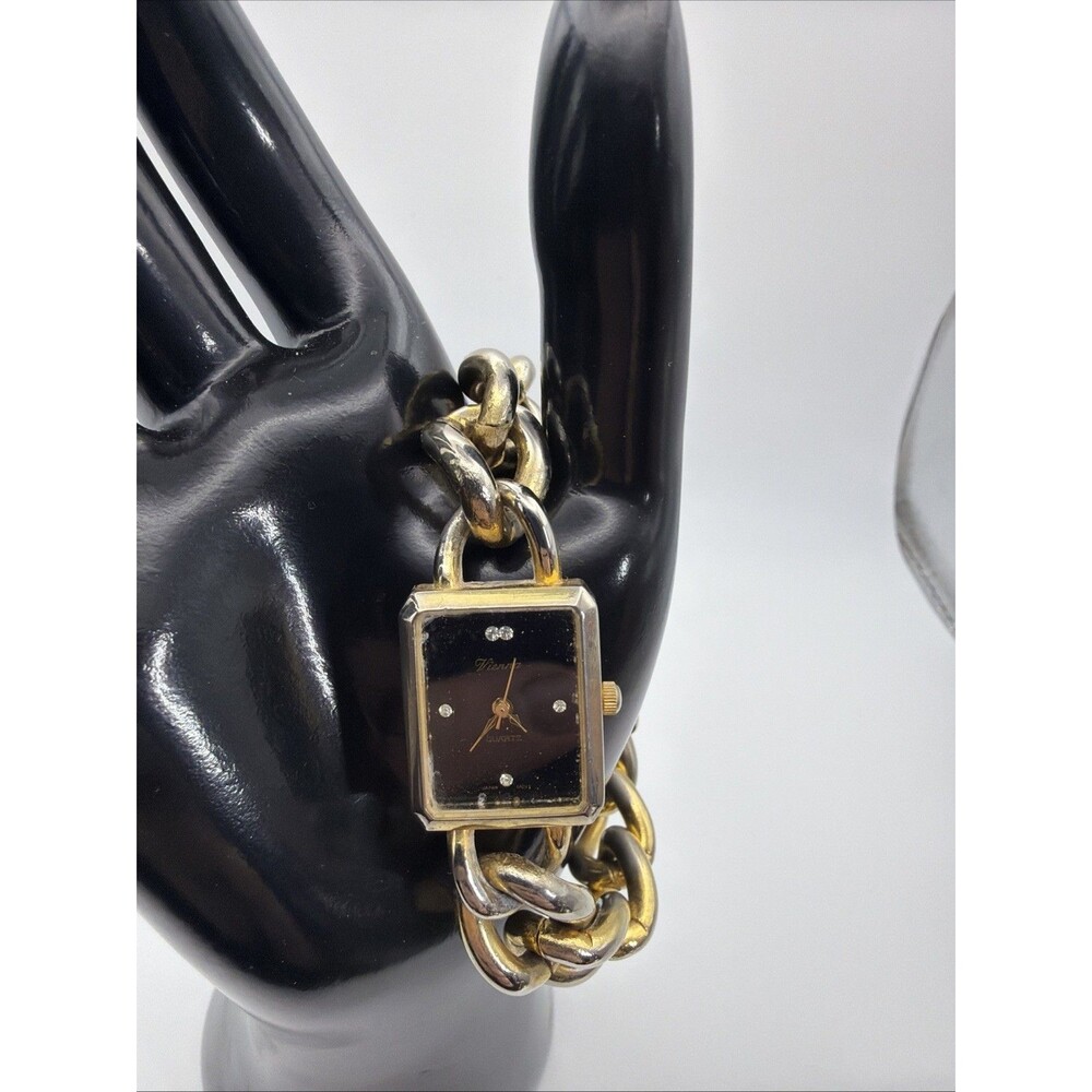 Vintage Vienna Gold Tone Women’s Quartz Watch Ladies Wristwatch New Bat